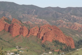 Rocas de Yety-Oguz en detalles