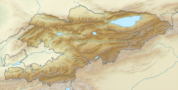 Lago Issyk-Kul ubicada en Kirguistán